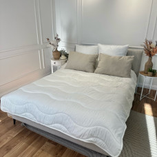 Ковдра євро вовняна Viluta Comfort 21423 200x220 см бежева