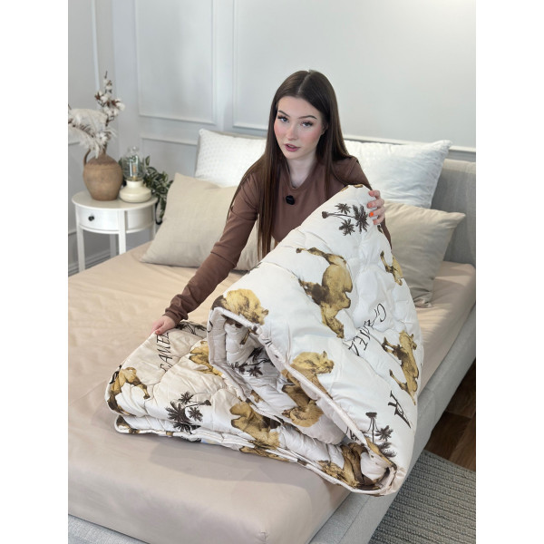 Ковдра полуторна з верблюжої вовни Arda Camell wool 21427 150х210 см Ковдра полуторна з верблюжої вовни Arda Camell wool 21427 150х210 см