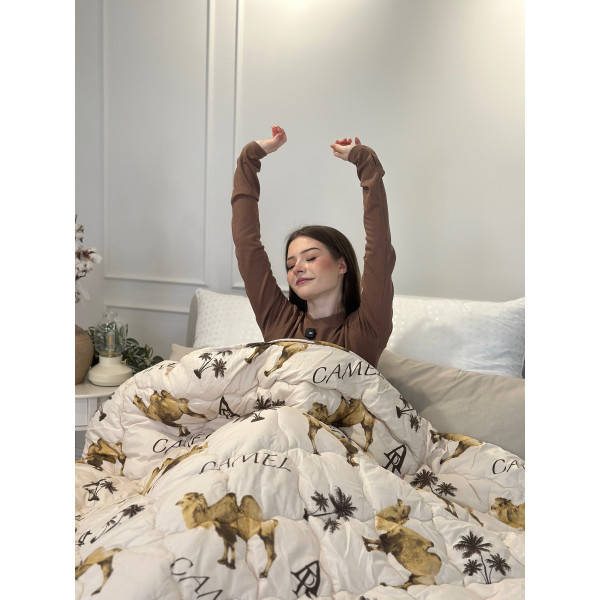 Ковдра полуторна з верблюжої вовни Arda Camell wool 21427 150х210 см Ковдра полуторна з верблюжої вовни Arda Camell wool 21427 150х210 см