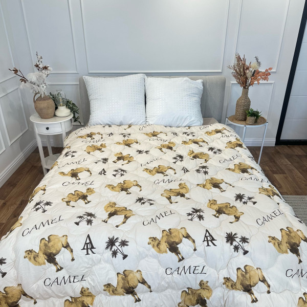 Ковдра полуторна відкрита двостороння з вовни Arda Camell Wool 21436 150х210 см бежева Ковдра полуторна відкрита двостороння з вовни Arda Camell Wool 21436 150х210 см бежева