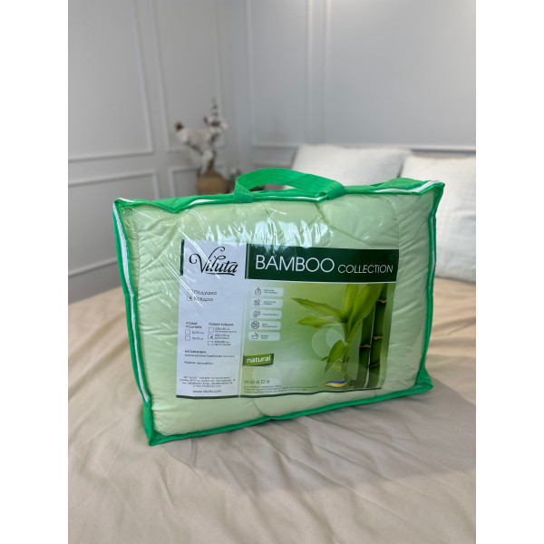 Ковдра полуторна силіконова Viluta Bamboo 21442 140x205 см салатова Ковдра полуторна силіконова Viluta Bamboo 21442 140x205 см салатова
