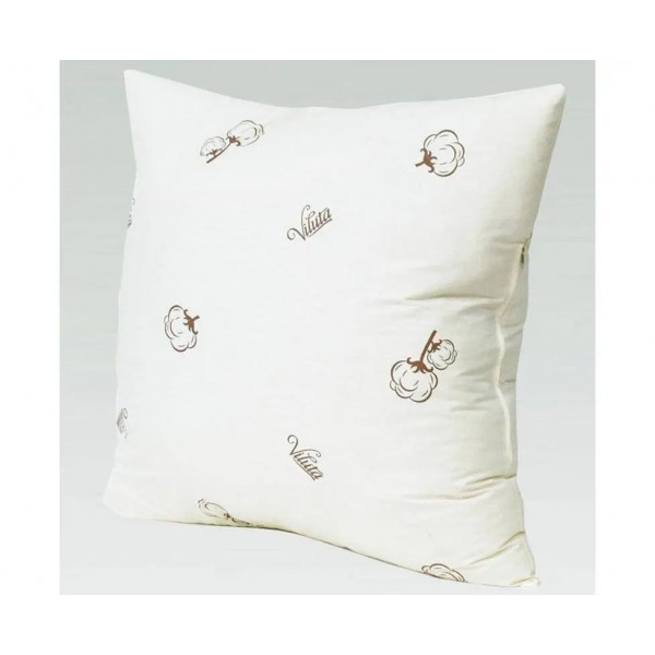 Подушка силіконова Viluta Ранфорс 21413 50х50 см біла