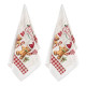 Набір рушників Ardesto Christmas Gingerbread ART3863HGB 38х63 см 2 шт