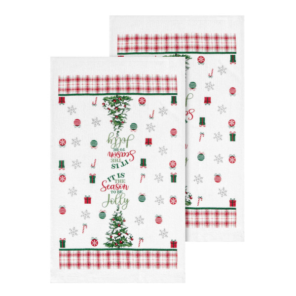 Набір рушників Ardesto Christmas Tree ART3863HTB 38х63 см 2 шт