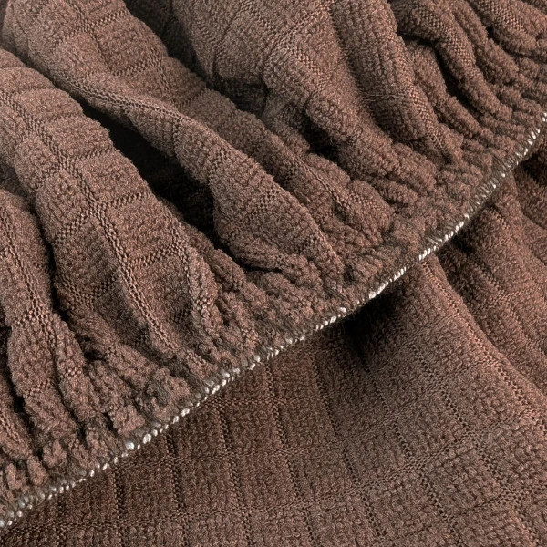 Набір чохлів на табурет квадратний Love You Corn Fleece 85182 2 шт коричневий