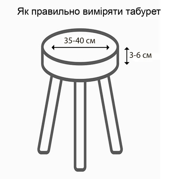 Набір чохлів на табурет круглий Love You Corn Fleece 86185 2 шт сірий