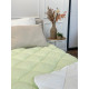 Ковдра двоспальна стьобана зимова з бамбукового волокна Leri Max Bamboo 21452 180х210 см салатова