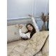 Ковдра євро зимова з вовни Leri Max Pure Wool 21502 200х215 см бежева