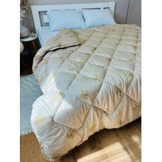 Ковдра євро зимова з вовни Leri Max Pure Wool 21505 200х215 см бежева