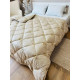 Ковдра євро зимова з вовни Leri Max Pure Wool 21505 200х215 см бежева