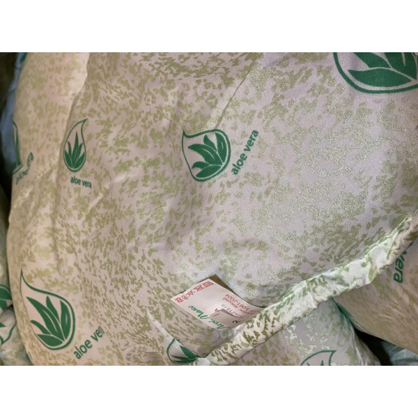 Ковдра євро стьобана зимова з волокна Aloe Vera Leri Max 21527 200х215 см біла