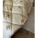 Ковдра євро стьобана зимова зі штучної вовни Leri Max Pur Wool 21474 200х215 см коричнева