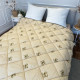 Ковдра полуторна стьобана зимова зі штучної вовни Leri Max Pur Wool 21469 150х210 см коричнева