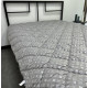 Ковдра полуторна стьобана зимова з холофайбера Leri Max 21519 145х210 см сіра