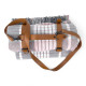 Плед бавовняний в клітину тревел Love You 4650-R 140х200 см рожевий