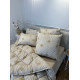 Подушка стьобана з натуральної овчини Leri Max Pure Wool 21506 50х50 см бежева