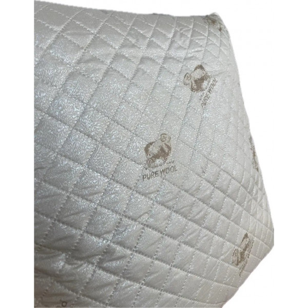 Подушка стьобана з натуральної овчини Leri Max Pure Wool 21507 50х50 см бежева