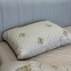 Подушка стьобана з натуральної овчини Leri Max Pure Wool 21508 70х50 см бежева