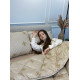 Подушка стьобана з натуральної овчини Leri Max Pure Wool 21508 70х50 см бежева