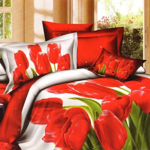 Постільна білизна 3D полуторна Love You Квітень STP403 92 160х220 см