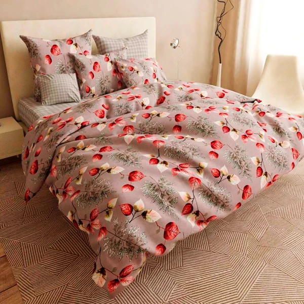 Постільна білизна євро Love You Home Вечір 7345 200х215 см біла