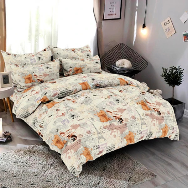 Постільна білизна євро Love You Home Париж 7364 200х215 см