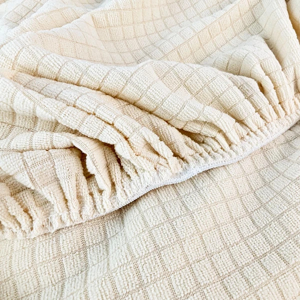 Чохол на стілець універсальний Love You Corn Fleece 83183 айворі