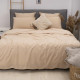 Постільна білизна сімейна Viluta Сатин Wash-68-S 210х143х2 см світло-бежева