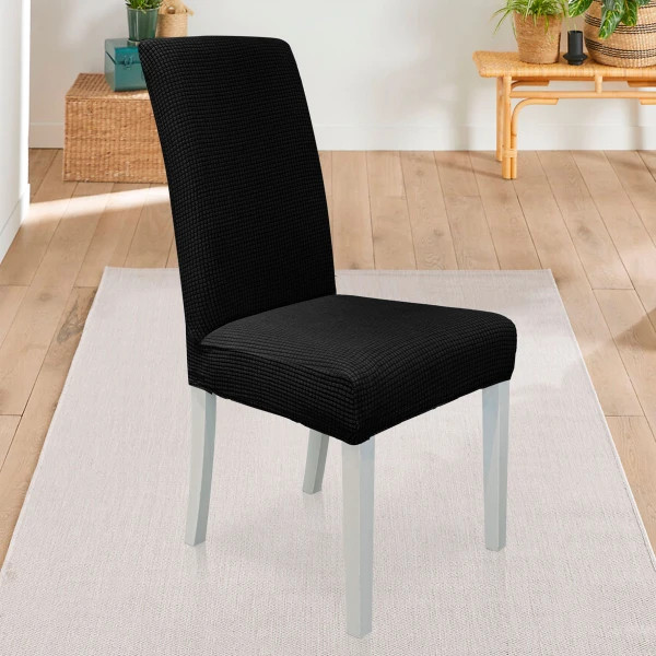 Чохол на стілець універсальний Love You Corn Fleece 83184 чорний