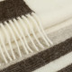 Плед з екологічної вовни Love You 4451 140х200 см айворі з коричневим