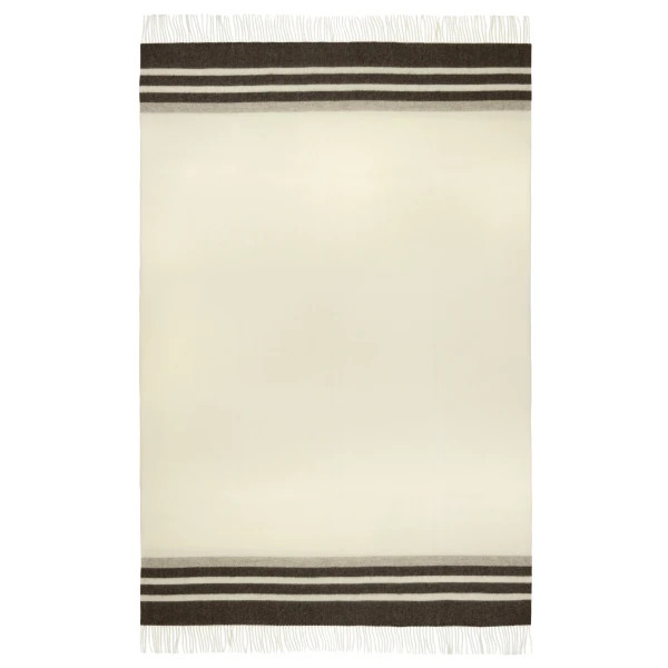 Плед з екологічної вовни Love You 4451 140х200 см айворі з коричневим