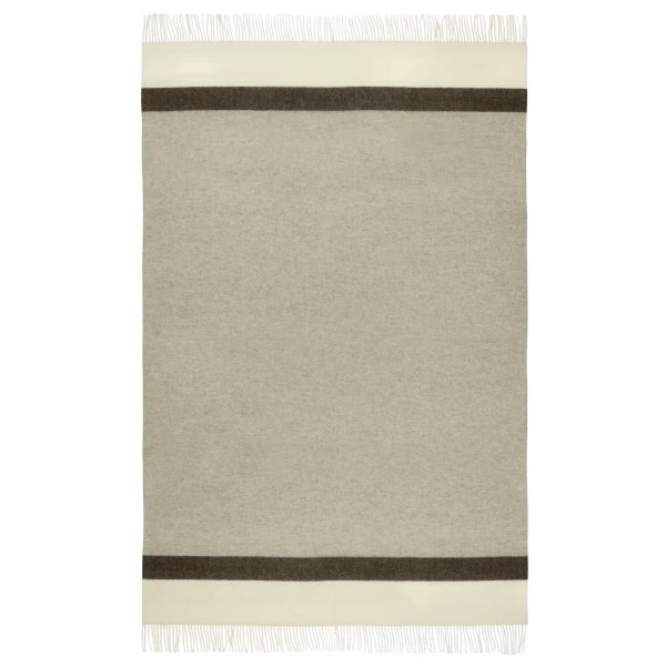 Плед з екологічної вовни Love You 4452 140х200 см айворі з білим