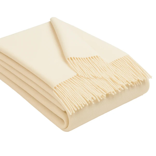 Плед із екологічної вовни Love You 6058 140х200 см білий