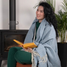 Плед кашеміровий Love You 4447 140х200 см блакитний