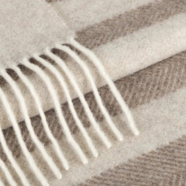 Плед кашеміровий Love You 4485 140х200 см бежевий з коричневим