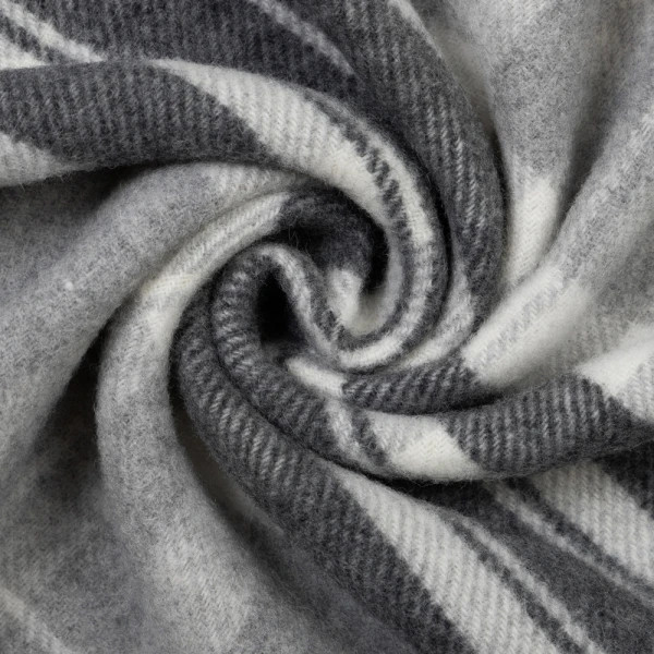 Плед кашеміровий Love You 4504 140х200 см світло-сірий з темно-сірим