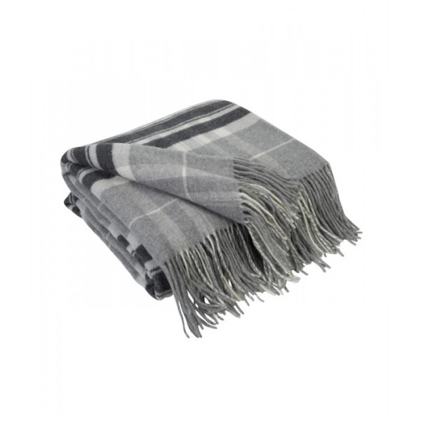 Плед кашеміровий Love You 4504 140х200 см світло-сірий з темно-сірим