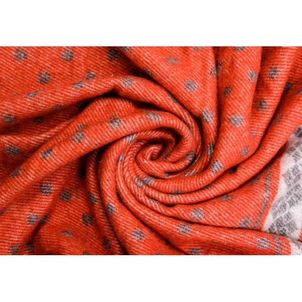 Плед мериносовий Love You Олени 4079 140х200 см червоний