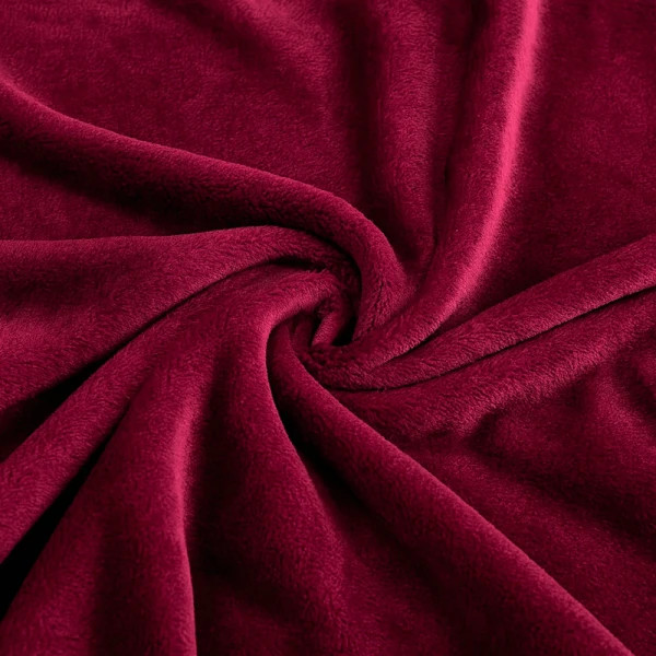 Плед флісовий Love You 8197 150х200 см бордовий