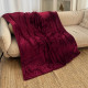 Плед флісовий Love You 8197 150х200 см бордовий