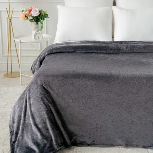 Плед флісовий Love You 81994 150х200 см графітовий