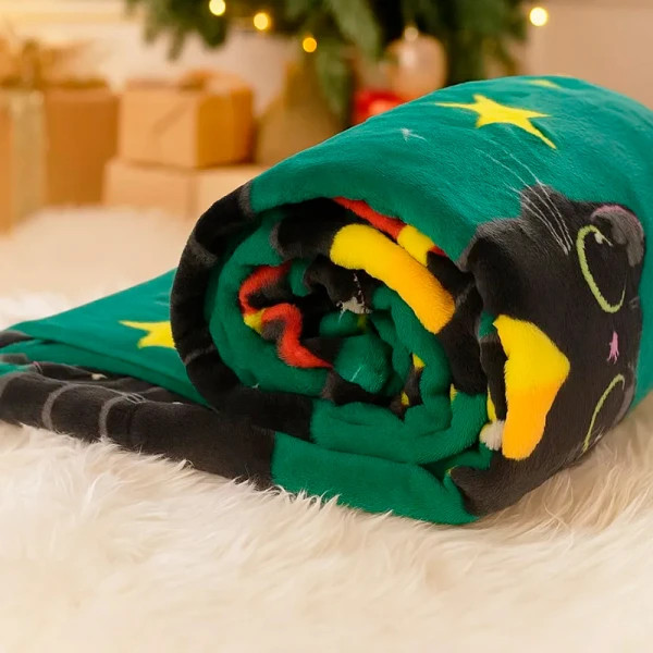 Плед флісовий Love You Зірки та котики 9119 150х200 см