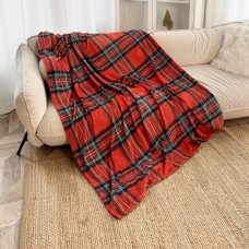 Плед флісовий Love You Класична клітина 9115 150х200 см