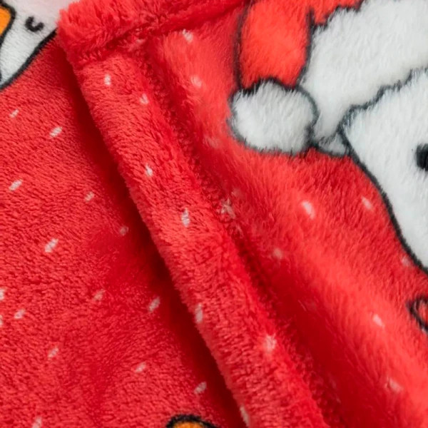 Плед флісовий Love You Новорічні гусята 9120 150х200 см