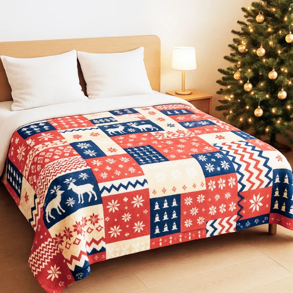 Плед флісовий Love You Нордична мозаїка 9114 150х200 см