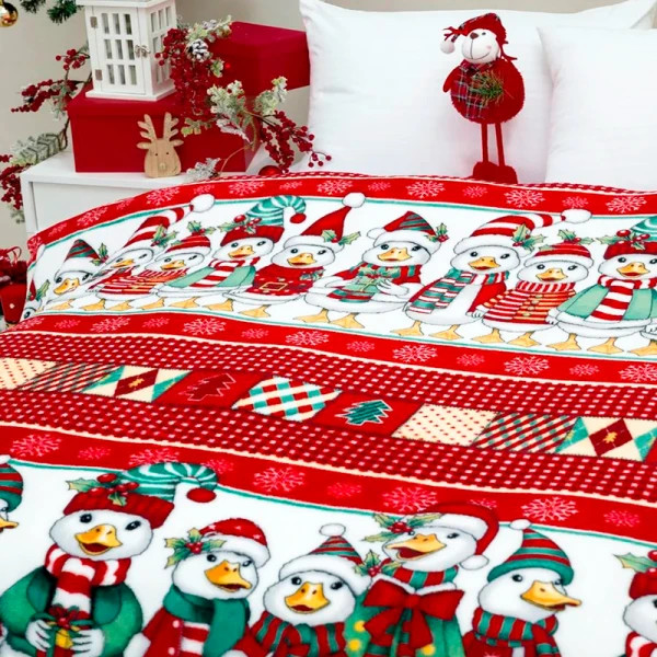 Плед флісовий Love You Святкові каченята 9130 150х200 см