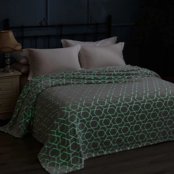 Плед флісовий Love You Павутиння, що світиться в темряві 82993 200х220 см