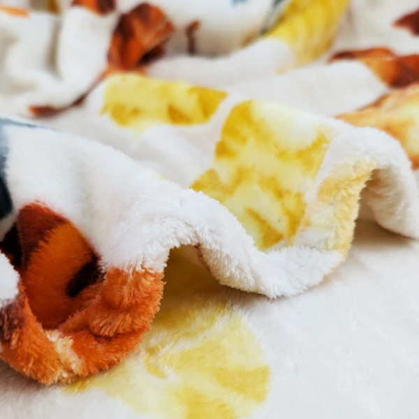 Плед флісовий тревел Love You Котики 88183 150х200 см бежевий