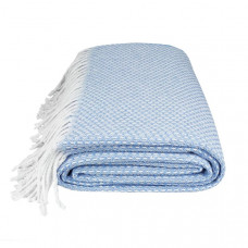 Плед бавовняний Love You Букле 4633 200х220 см блакитний