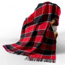 Плед бавовняний з LED лампою Love You П7 4093-F 140х200 см червоний